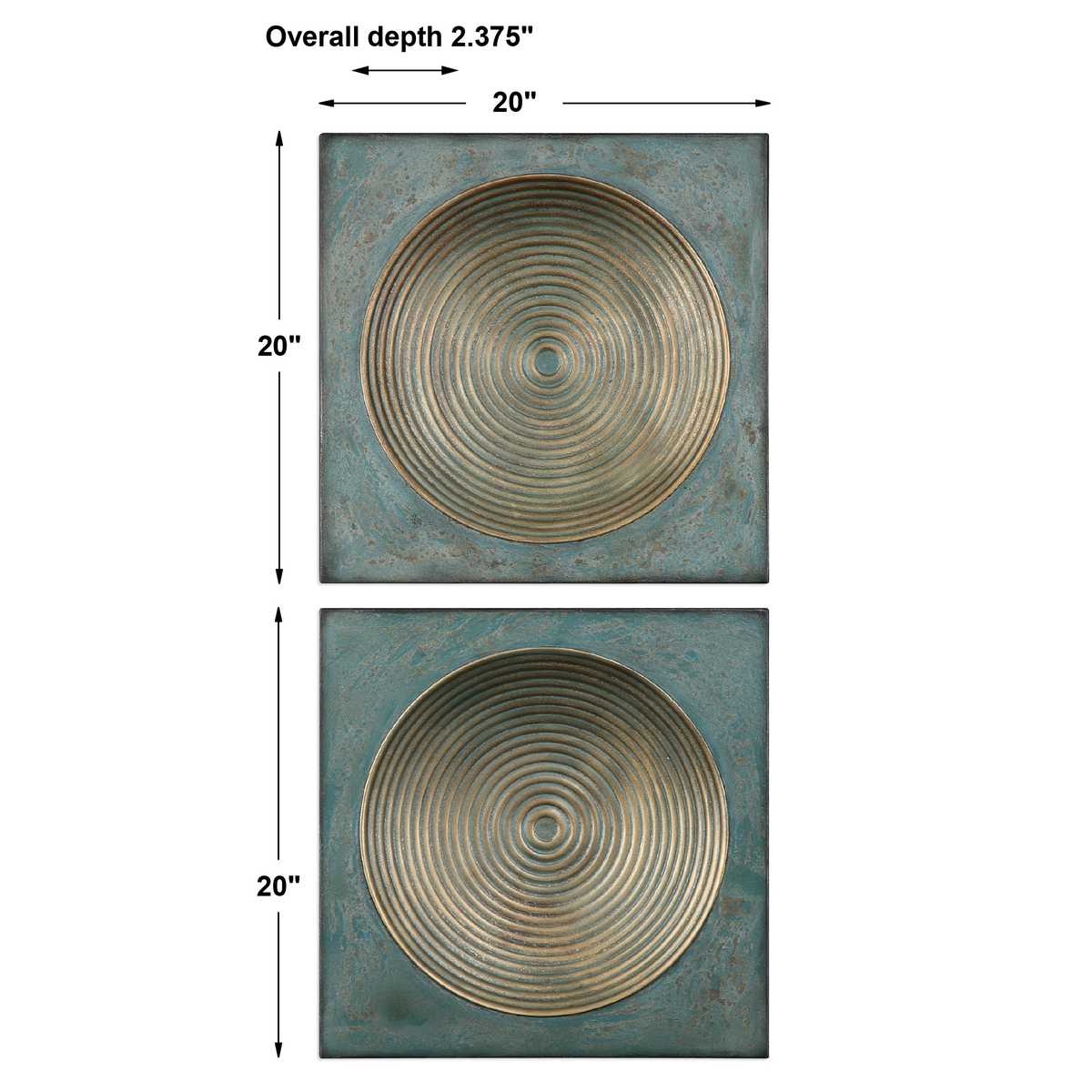 Sybil Metal Wall Decor, S/2