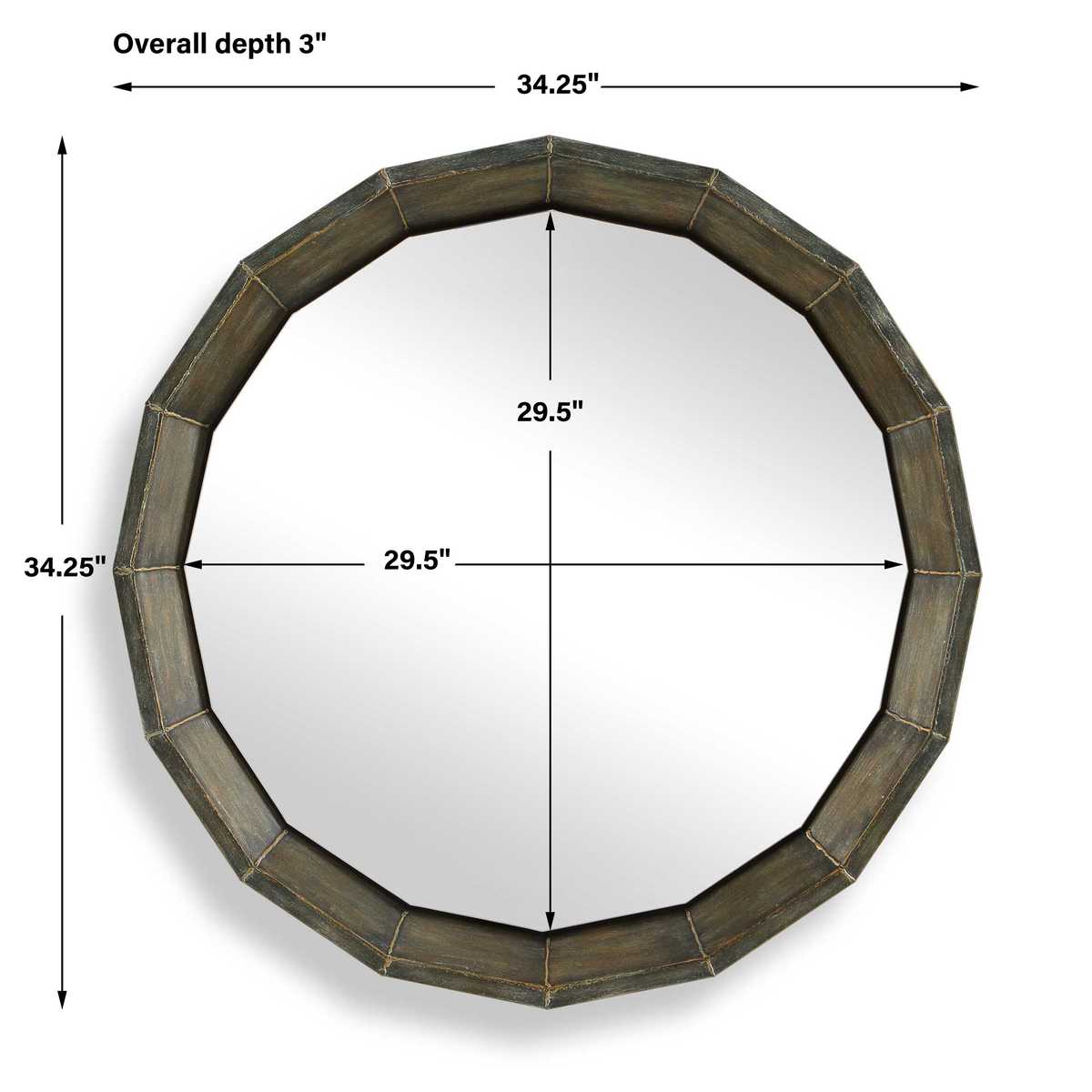 Neve Round Mirror