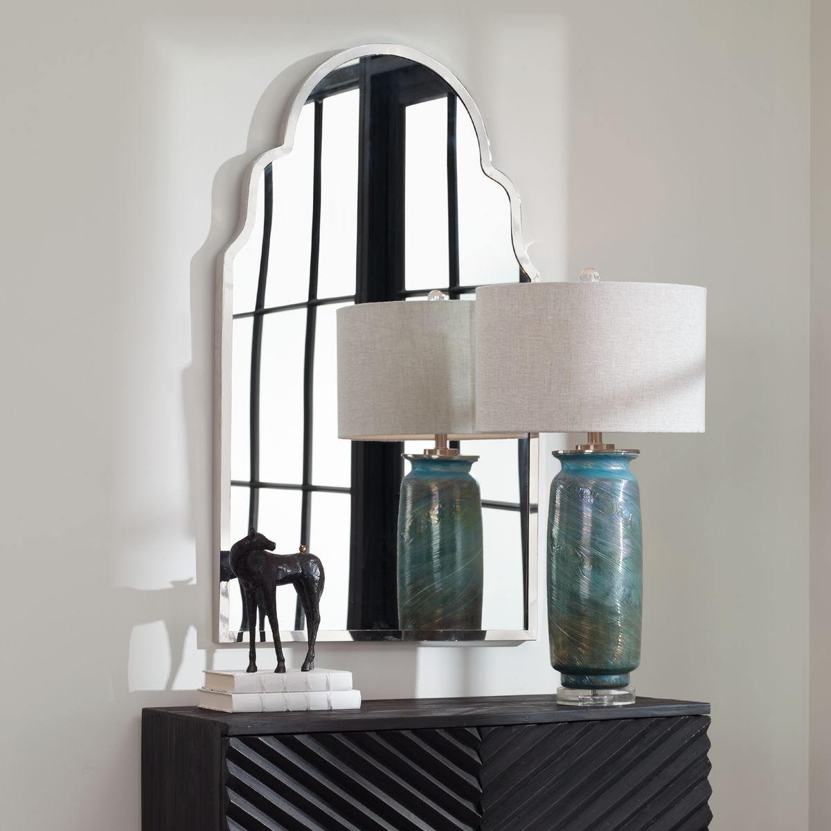 Brayden Arch Mirror, Nickel