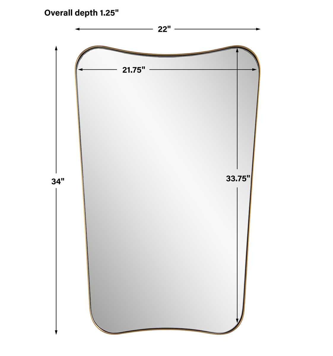 Belvoir Mirror, Brass