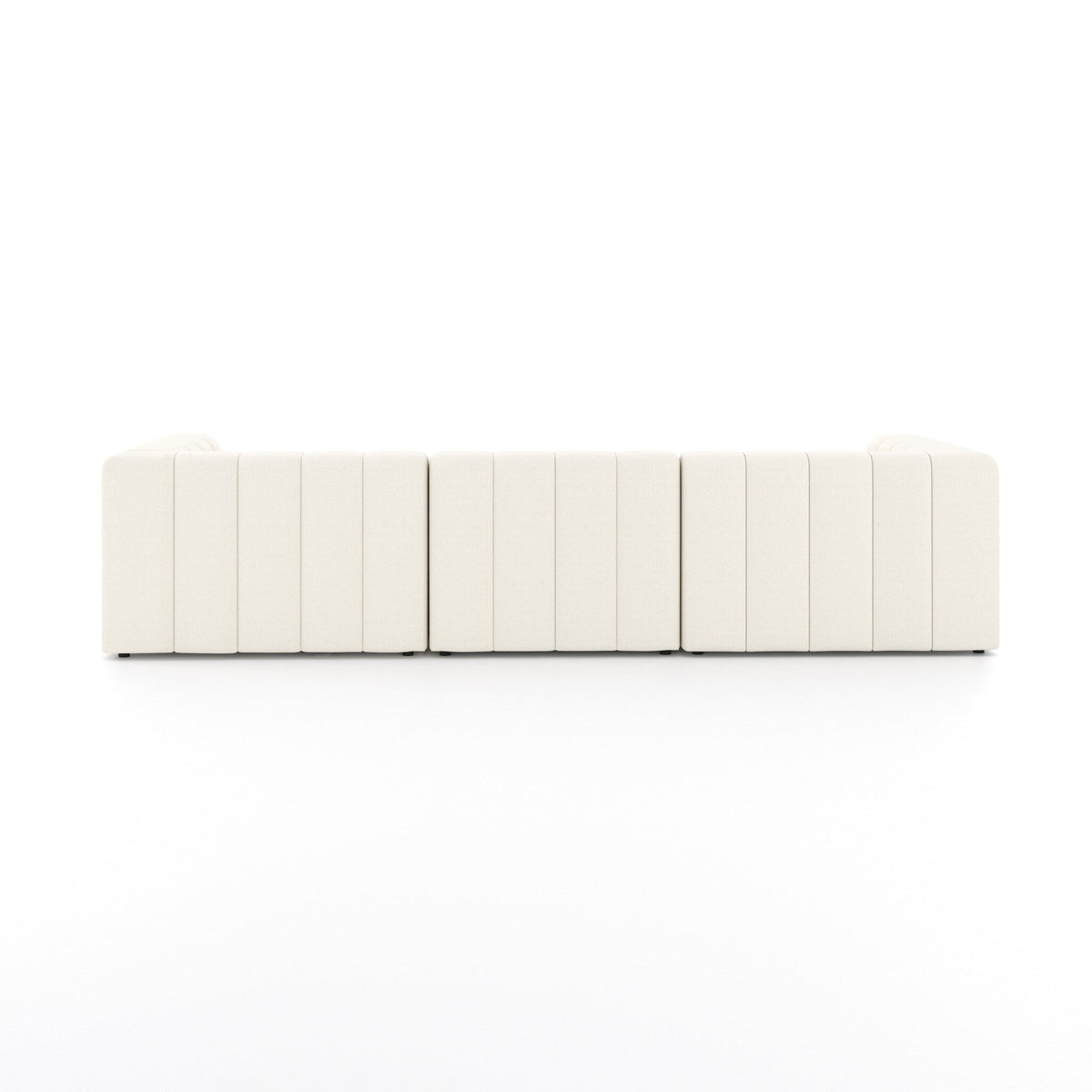 Langham Channeled 3pc Laf Sectional W/ Ottoman