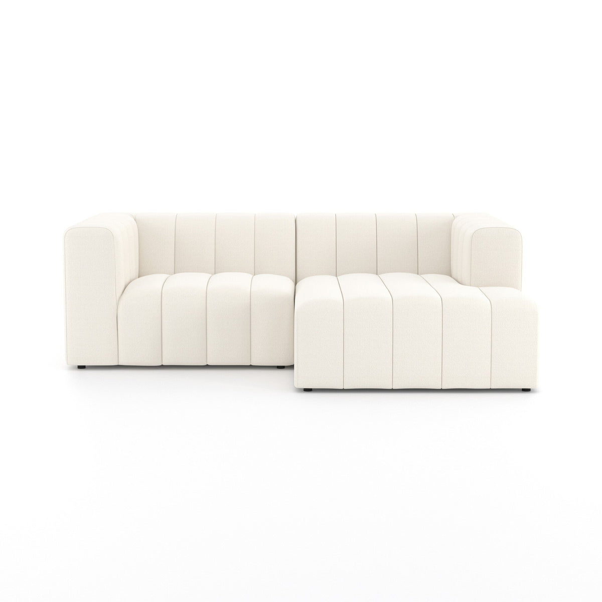 Langham Channeled 2pc Sectional Raf Chaise