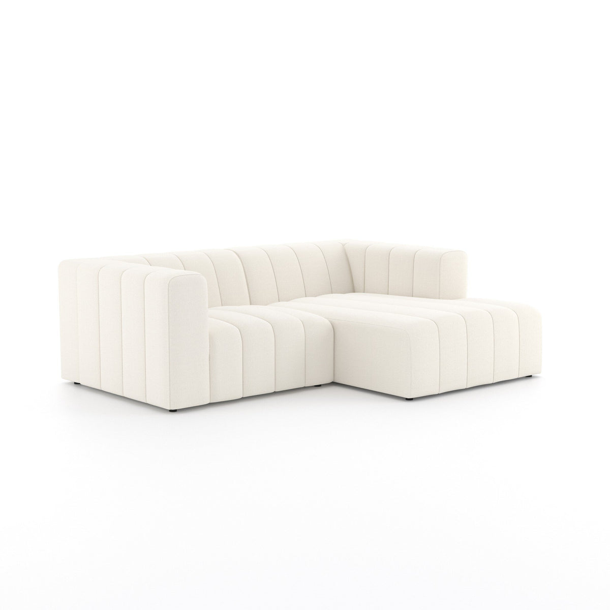 Langham Channeled 2pc Sectional Raf Chaise