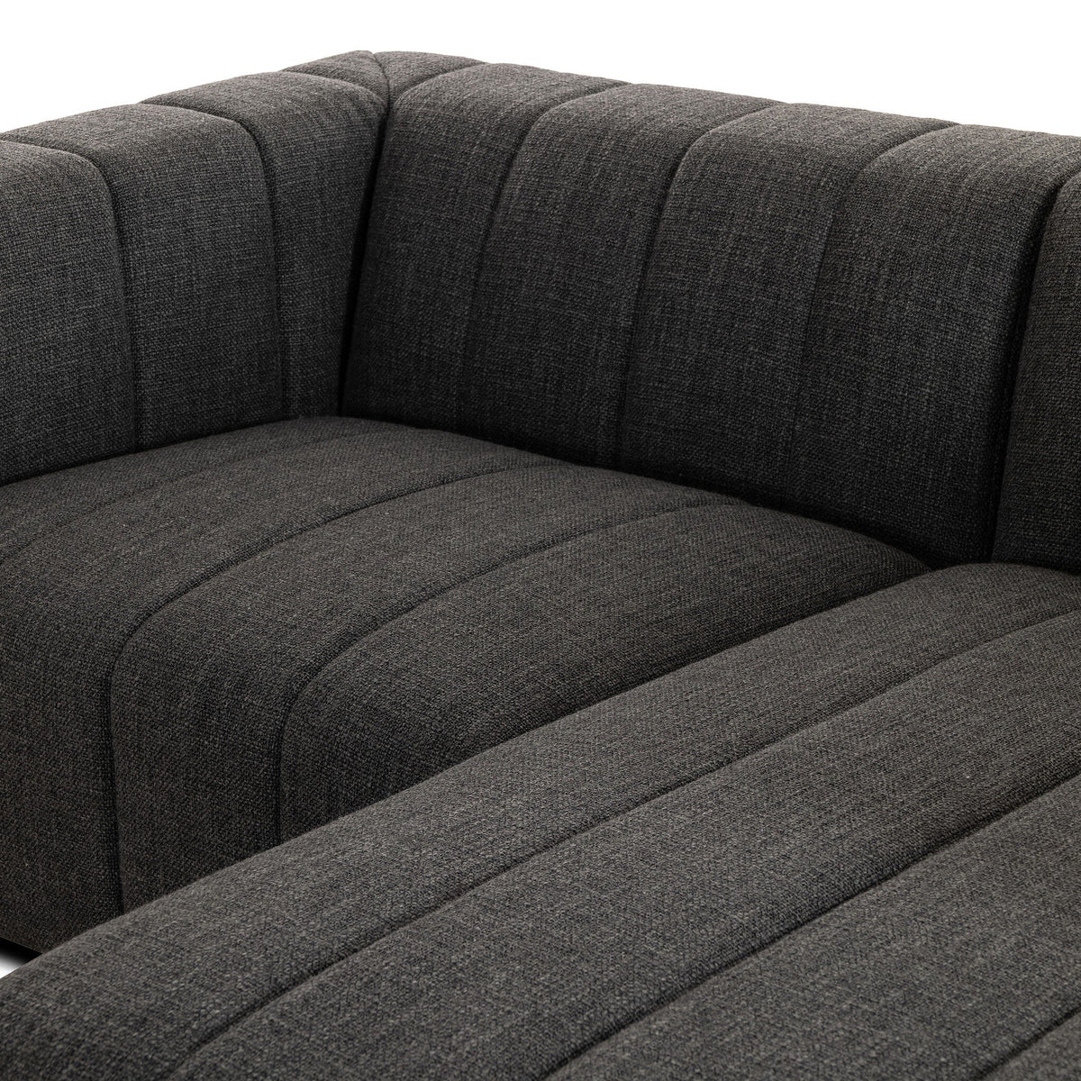 Langham Channeled 2pc Sectional Raf Chaise