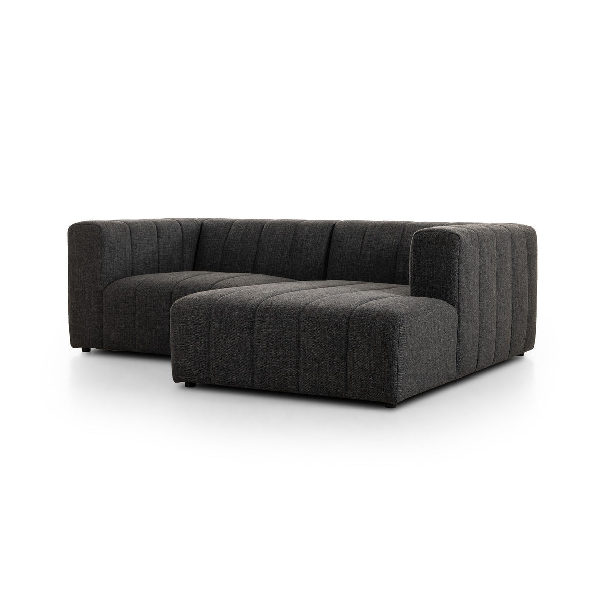 Langham Channeled 2pc Sectional Raf Chaise