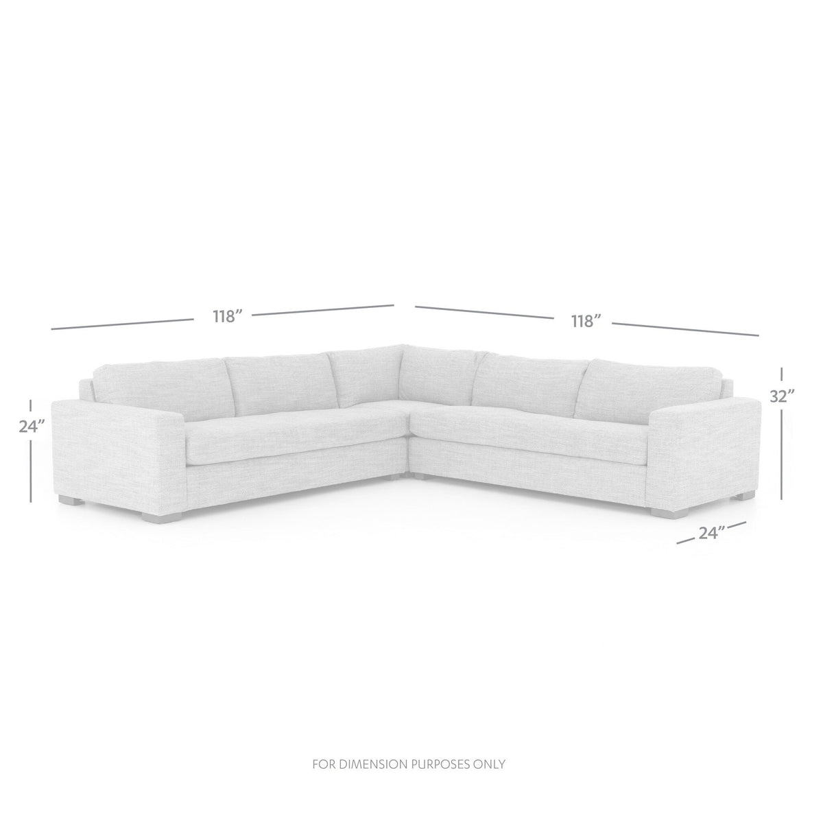 Boone 3 Pc Small Corner Sectional