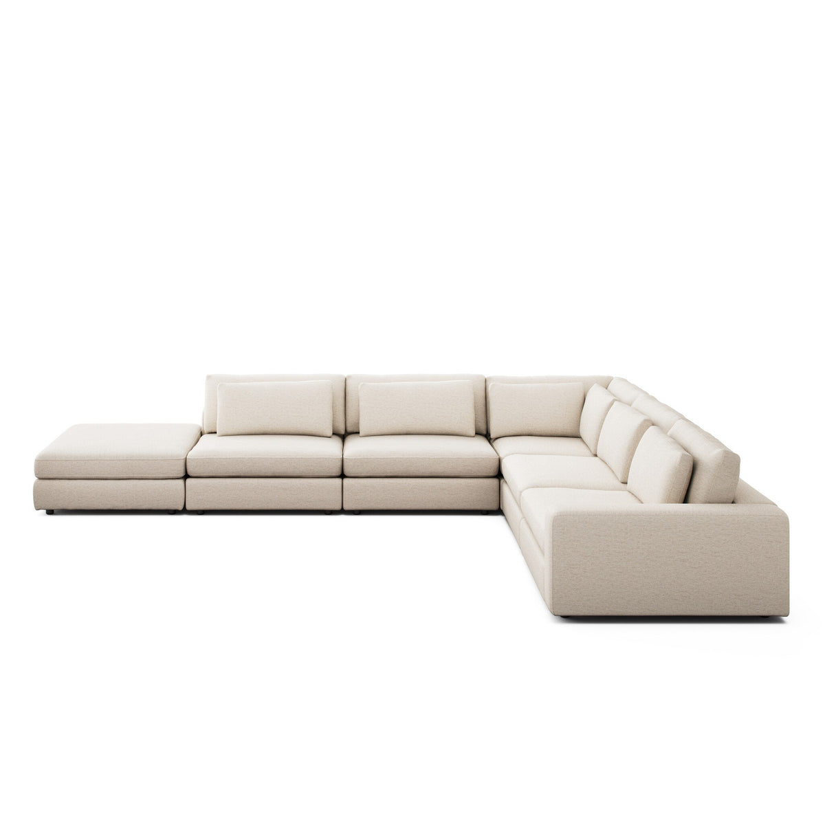 Bloor 5pc Sectional Raf W/ Ottoman