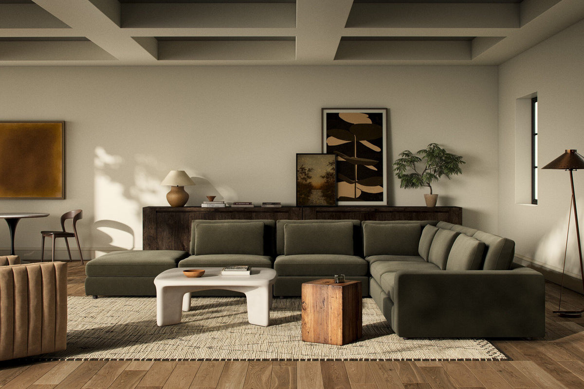 Bloor 5pc Sectional Raf W/ Ottoman