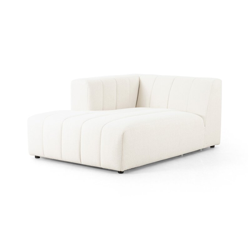 Langham Channeled Laf Chaise Pc