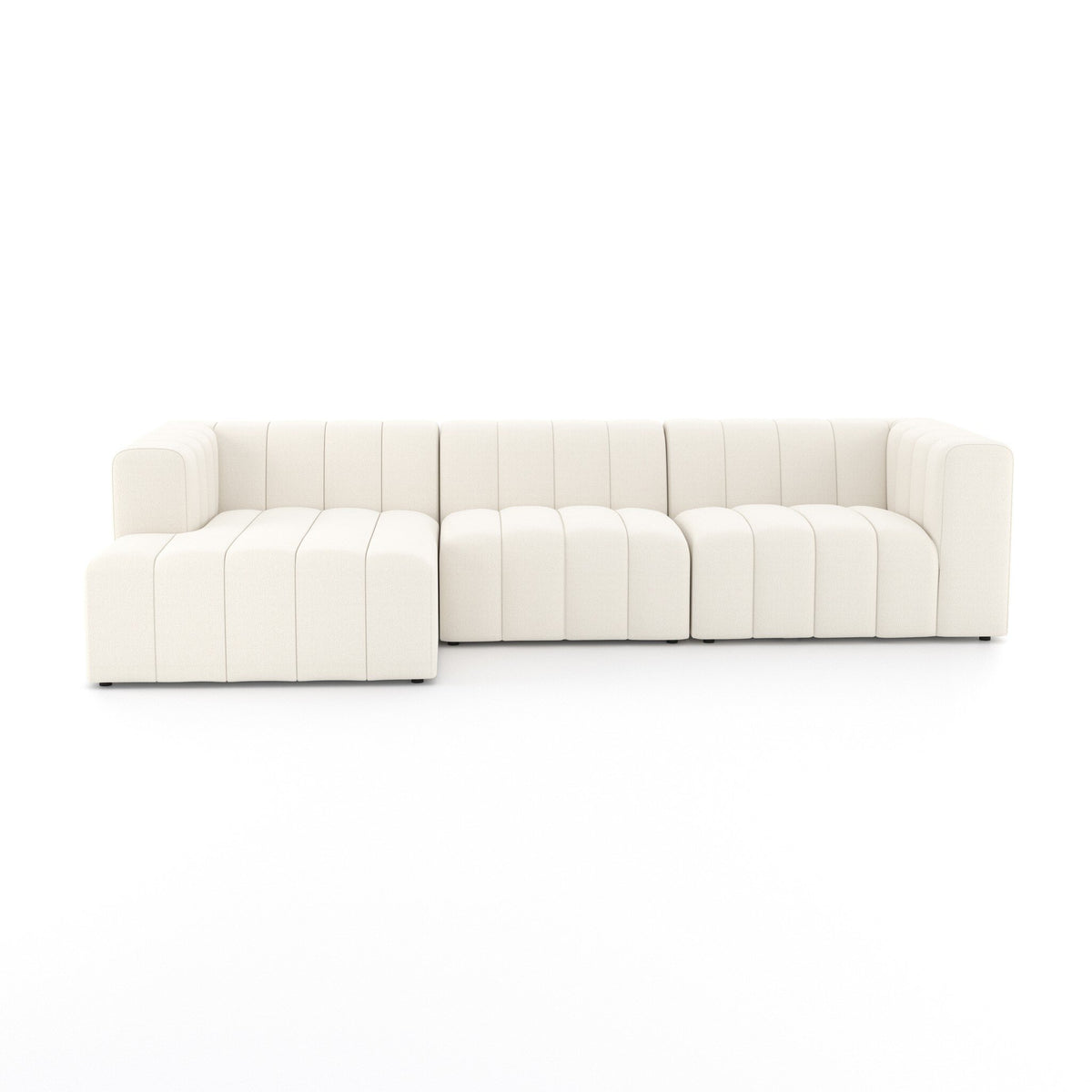 Langham Channeled 3pc Sectional-Laf Chaise