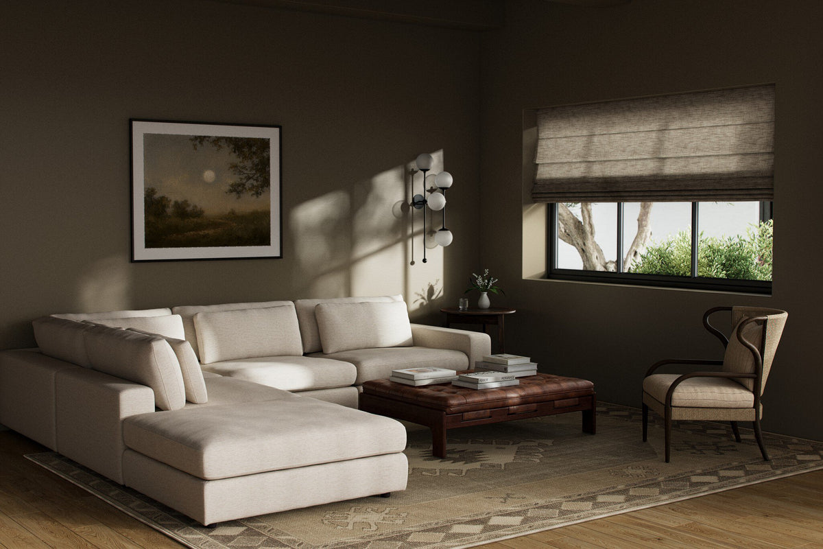 Bloor 4pc Raf Sectional W/ Ottoman