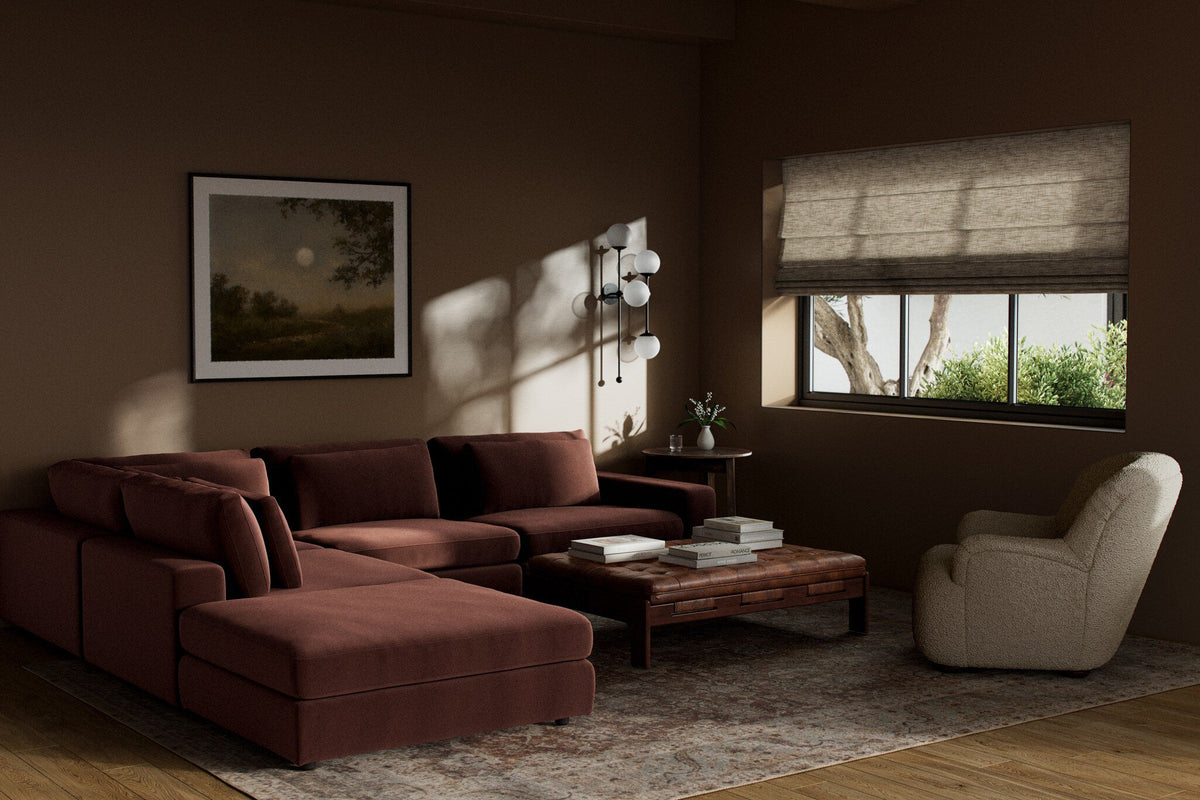 Bloor 4pc Raf Sectional W/ Ottoman