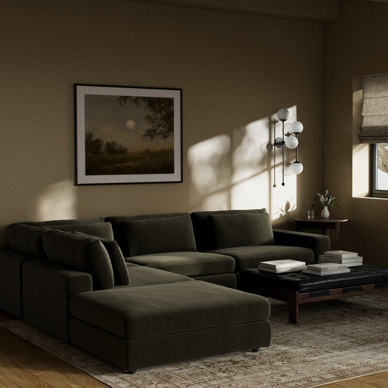 Bloor 4pc Raf Sectional W/ Ottoman