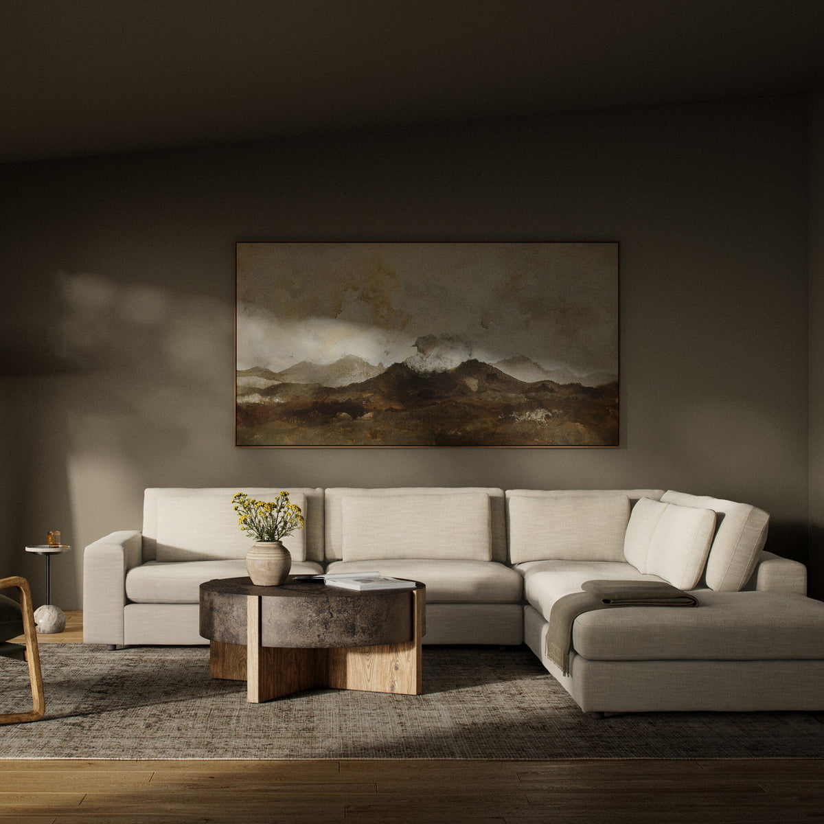 Bloor 4pc Laf Sectional W/ Ottoman