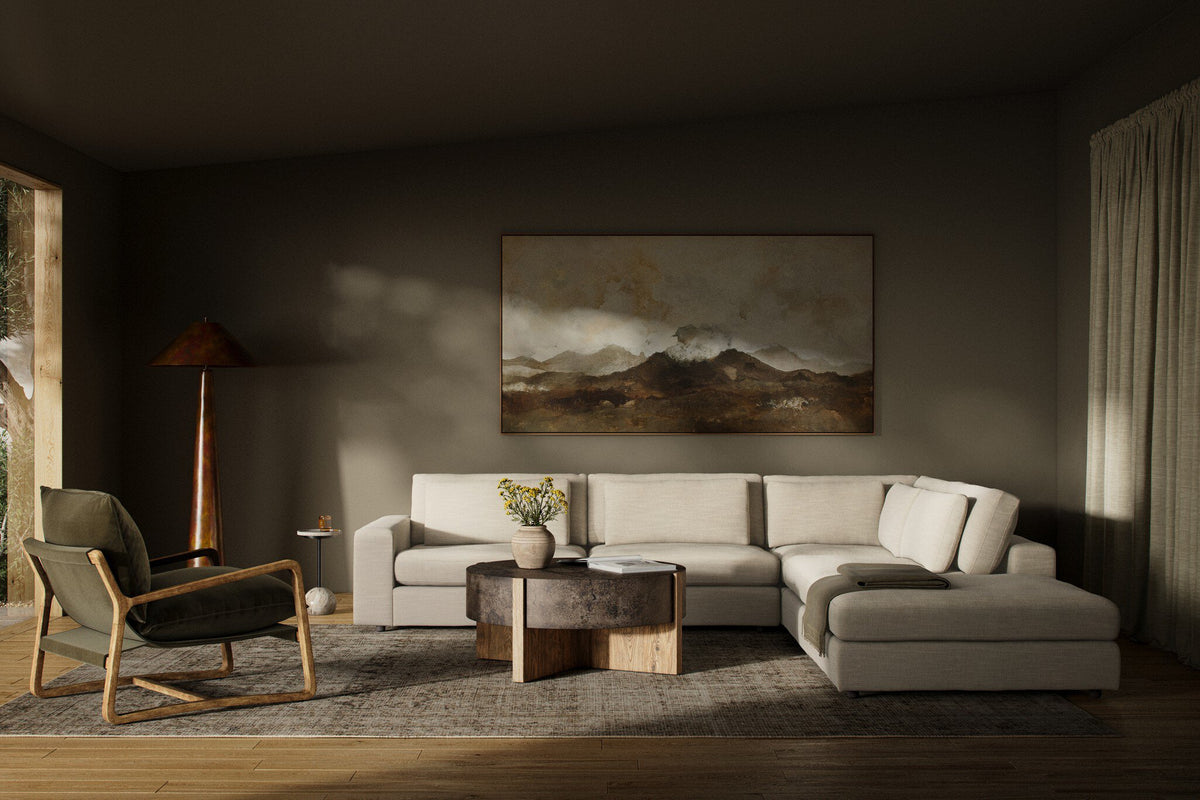 Bloor 4pc Laf Sectional W/ Ottoman
