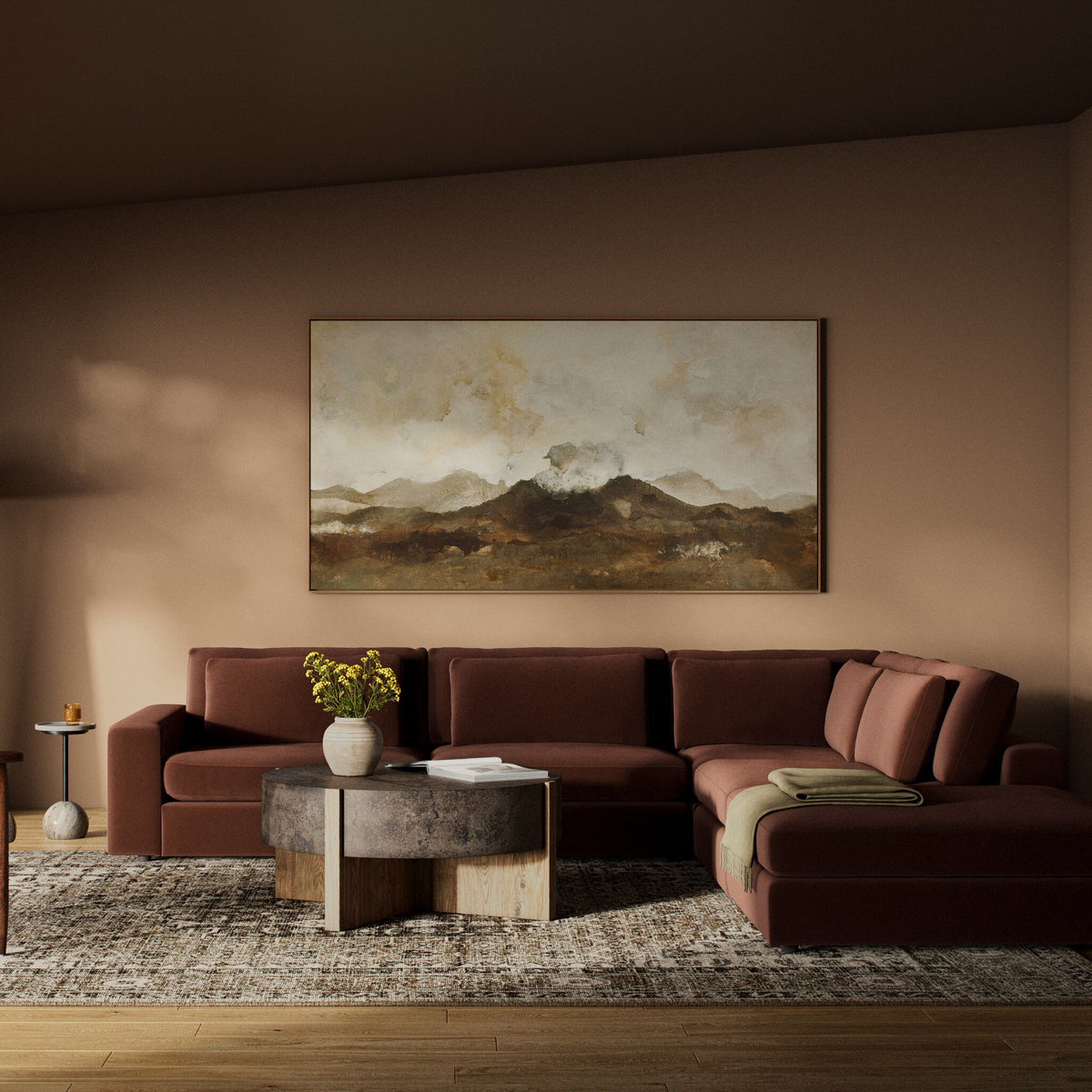 Bloor 4pc Laf Sectional W/ Ottoman