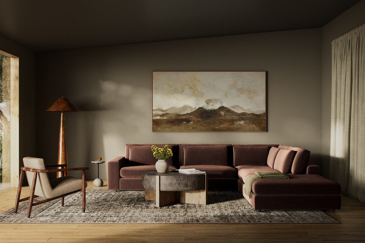 Bloor 4pc Laf Sectional W/ Ottoman