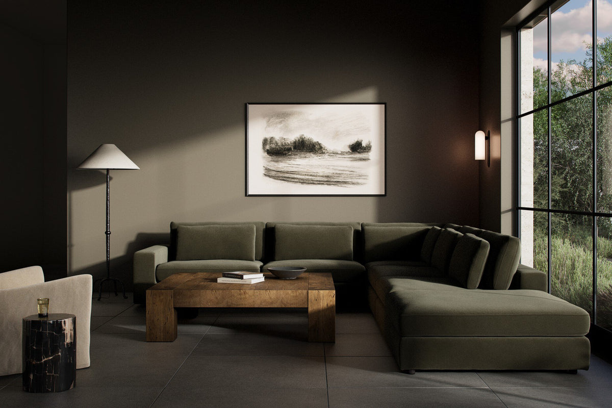 Bloor 5pc Sectional Laf W/ Ottoman