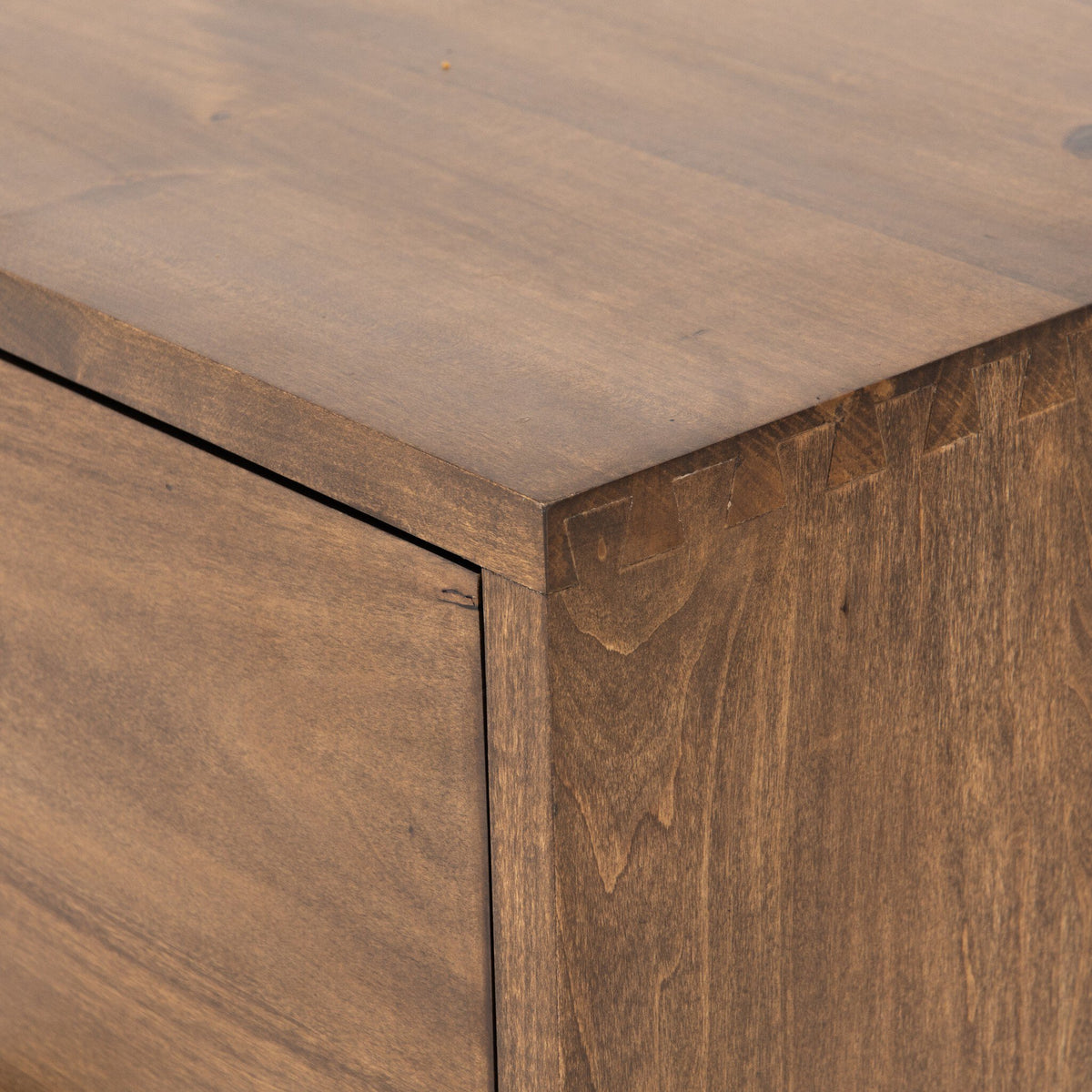 a close up of a wooden box