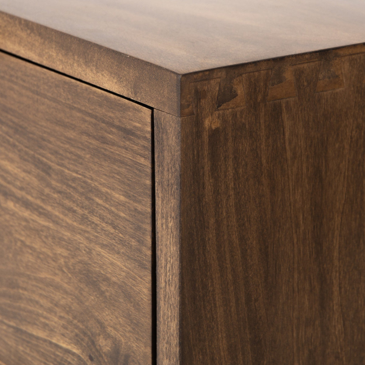 a close up of a wood box