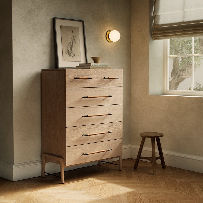 Rosedale 6 Drawer Tall Dresser