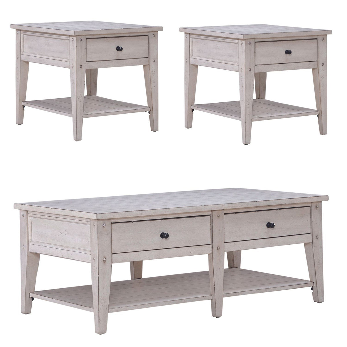 110W-OT-3PCS - 3 Piece Set (1-Cocktail 2-End Tables) - Liberty Furniture