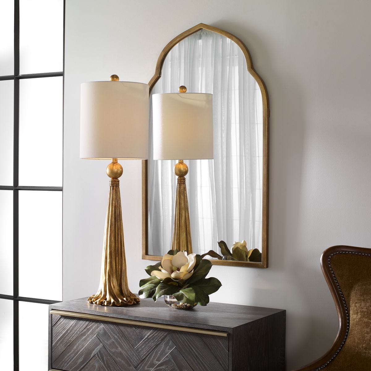 Kenitra Arch Mirror, Gold