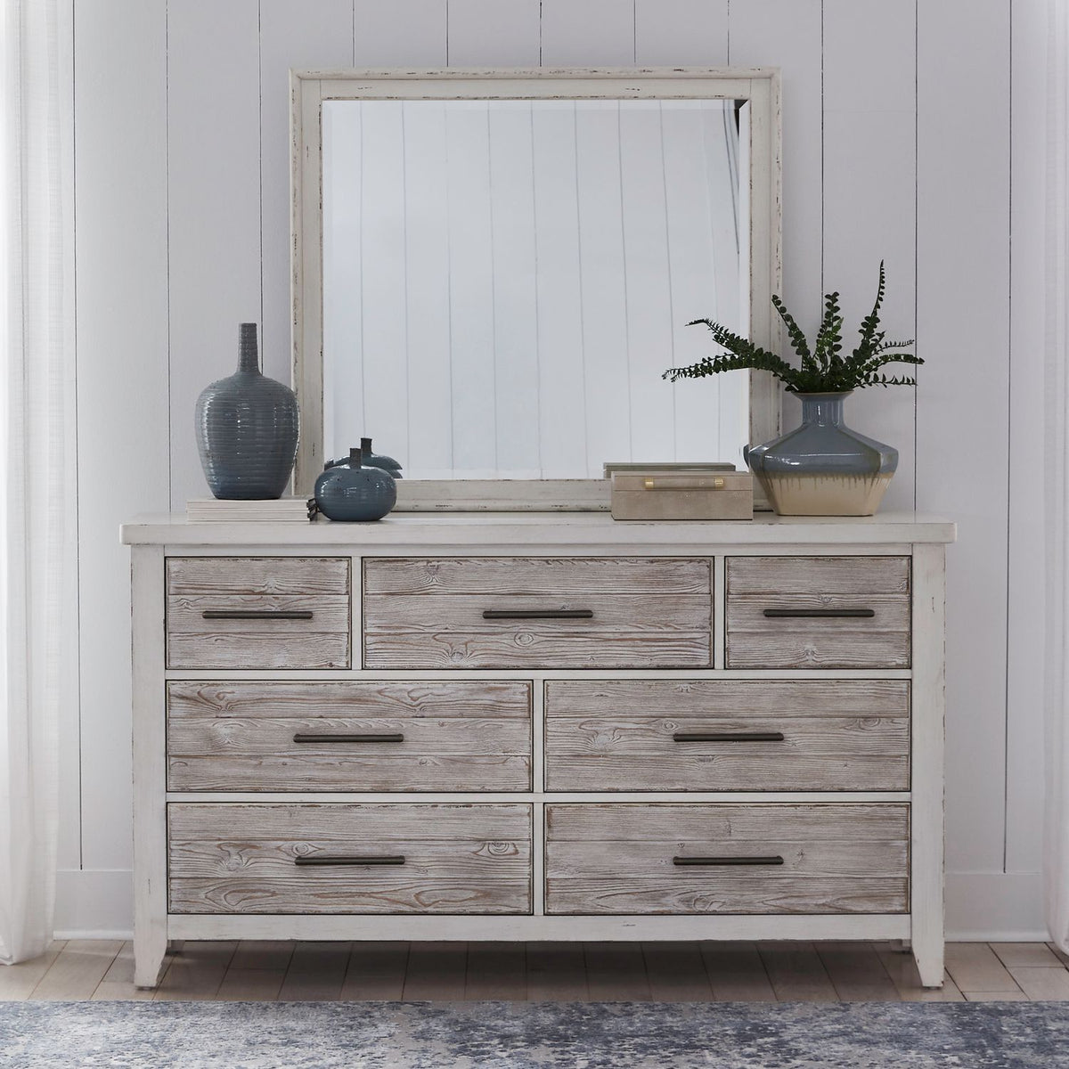 142-BR-DM - Dresser & Mirror - Liberty Furniture
