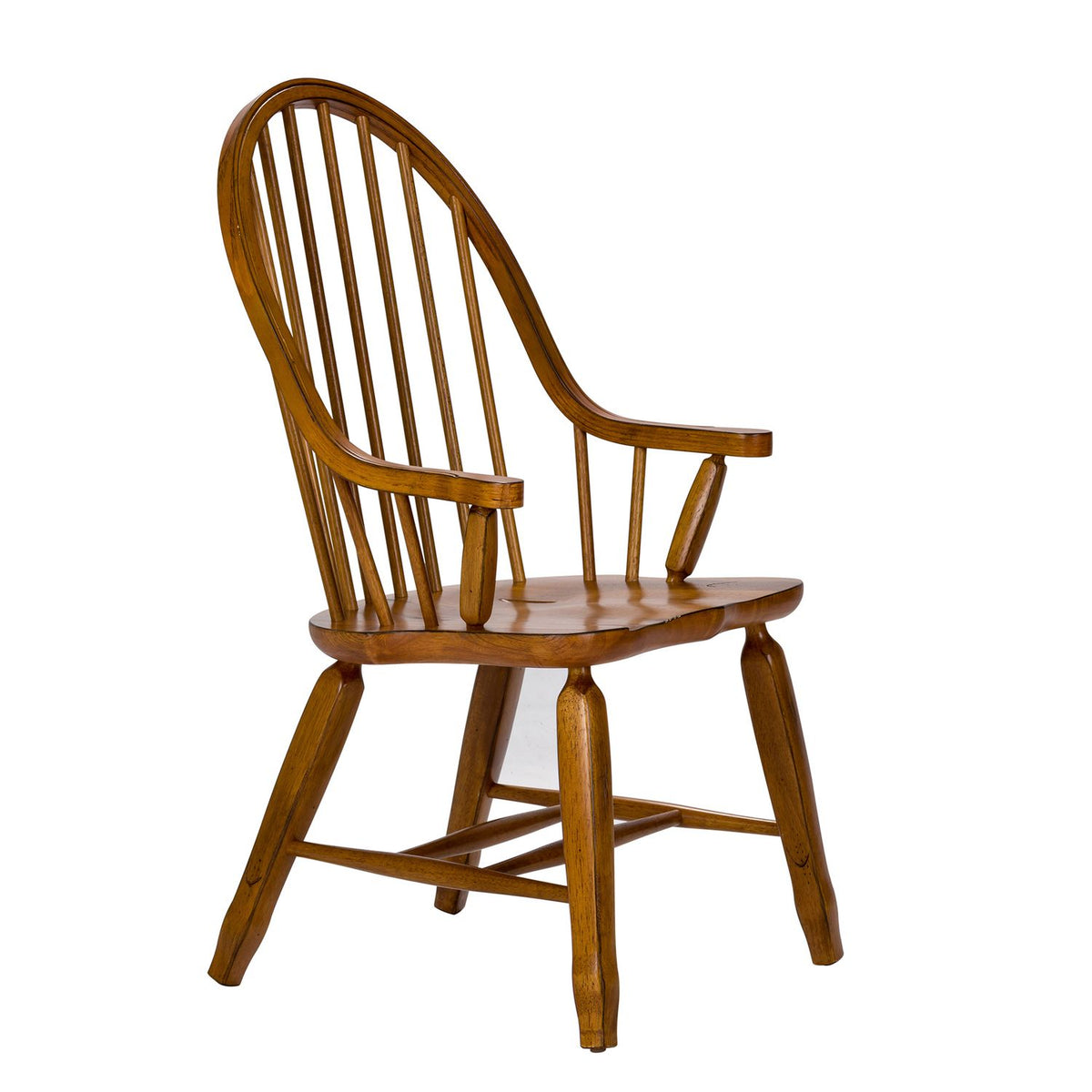 17-C2051 - Bow Back Arm Chair - Oak - Liberty Furniture