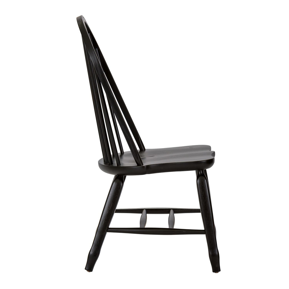 17-C4050 - Bow Back Side Chair - Black - Liberty Furniture