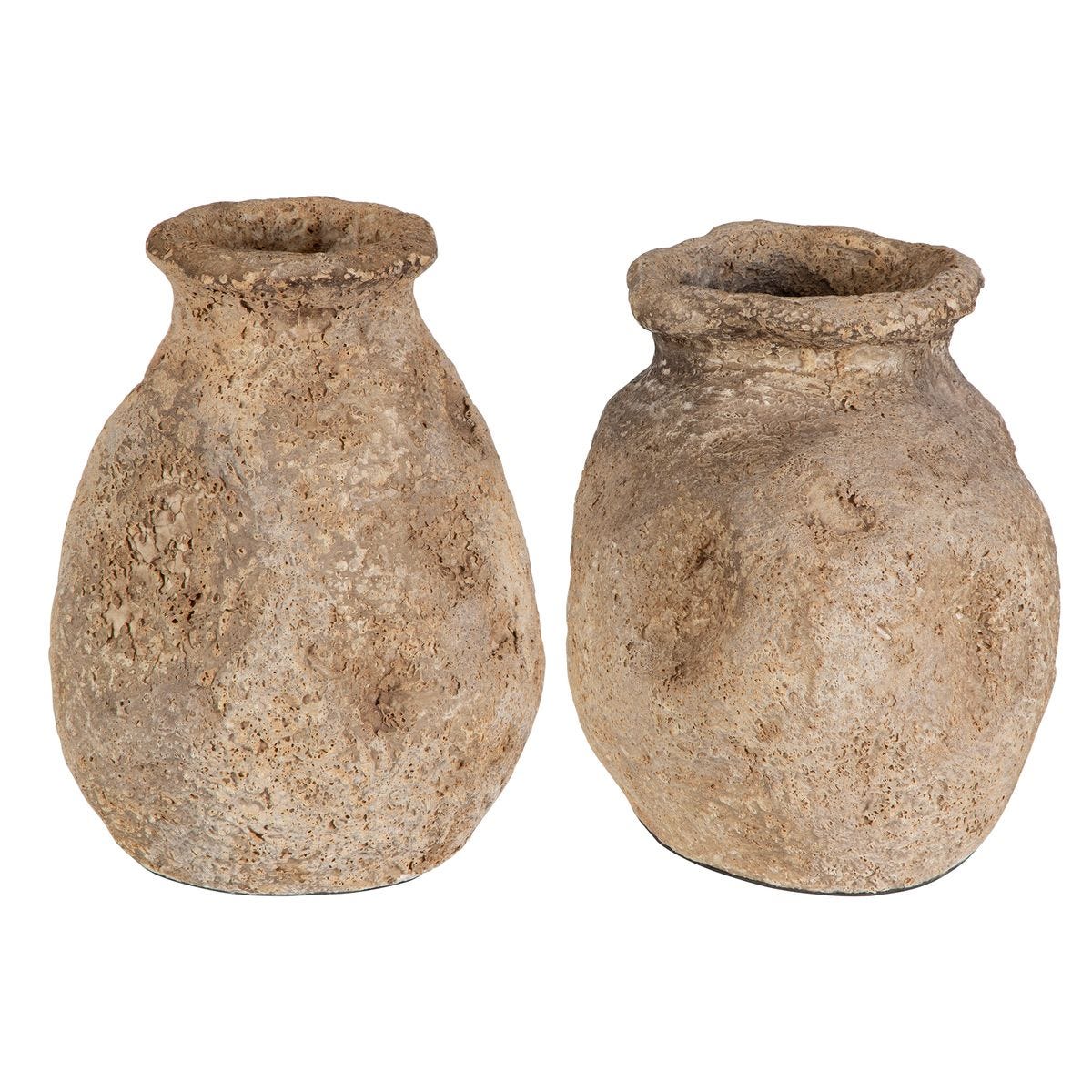 Ancient Echos Indoor-Outdoor Vases, S/2