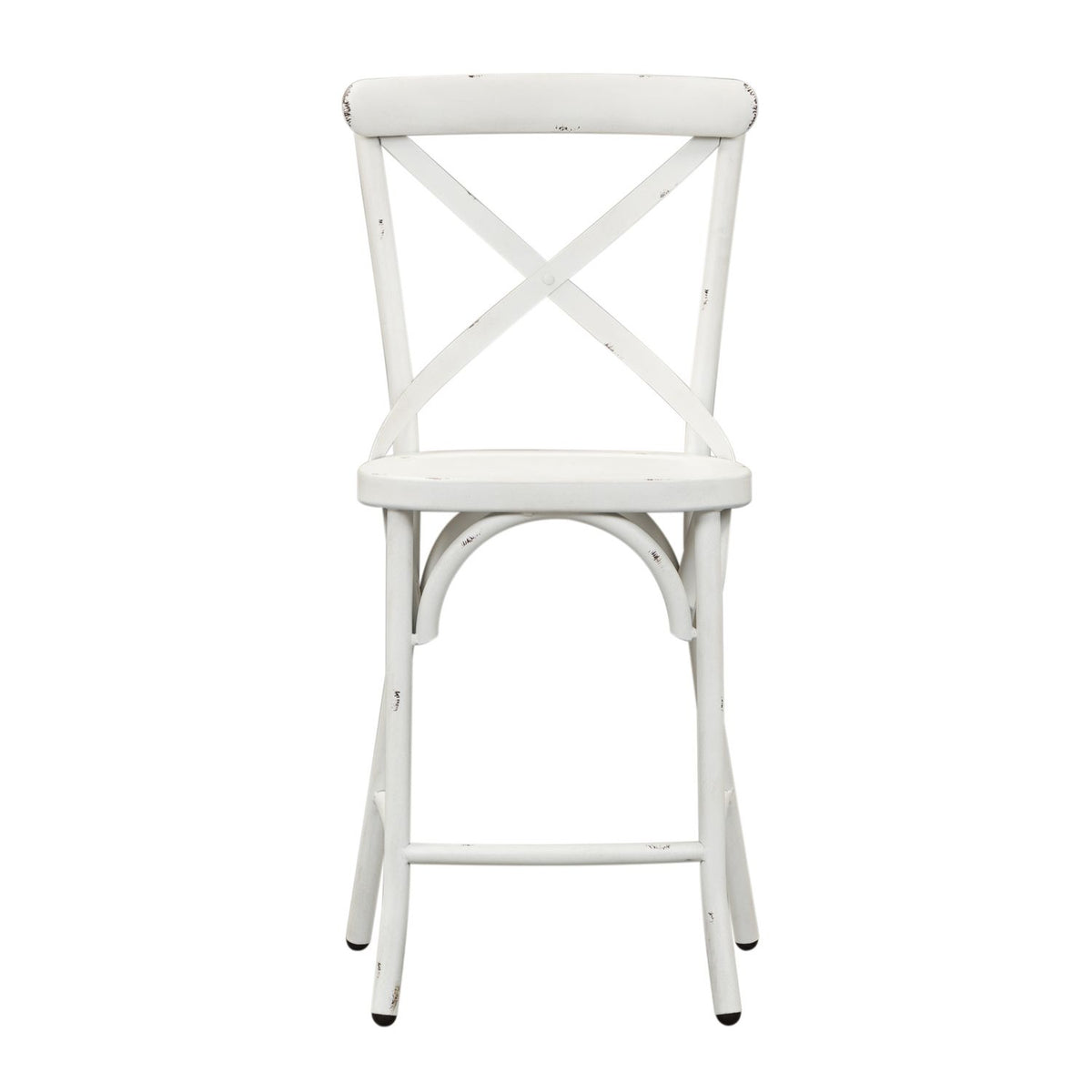 179-B300524-AW - X Back Counter Chair - Antique White - Liberty Furniture