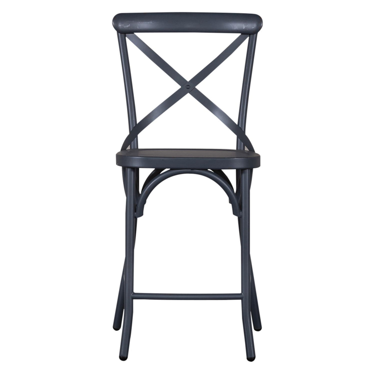 179-B300524-N - X Back Counter Chair- Navy - Liberty Furniture