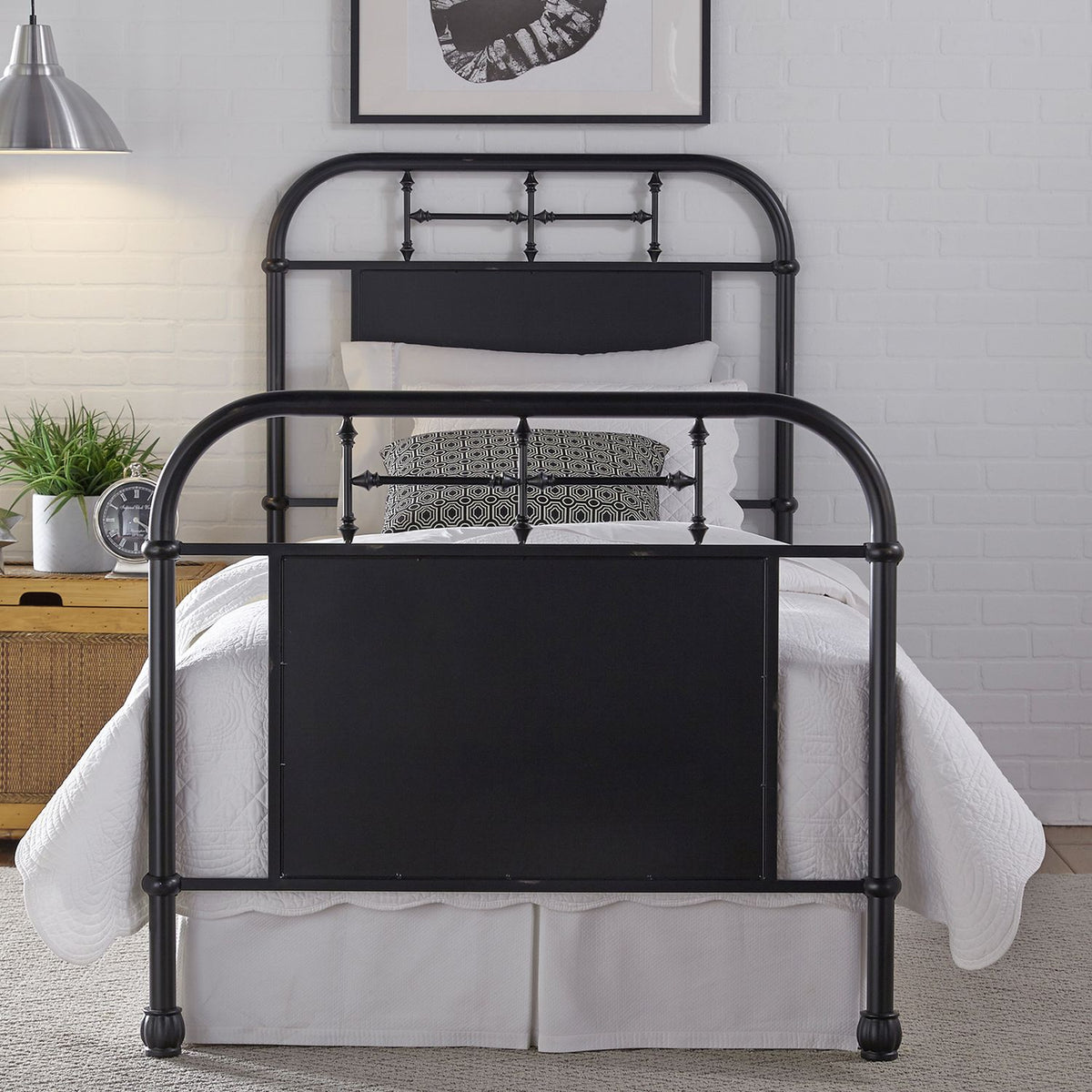 179-BR11HFR-B - Twin Metal Bed - Black - Liberty Furniture