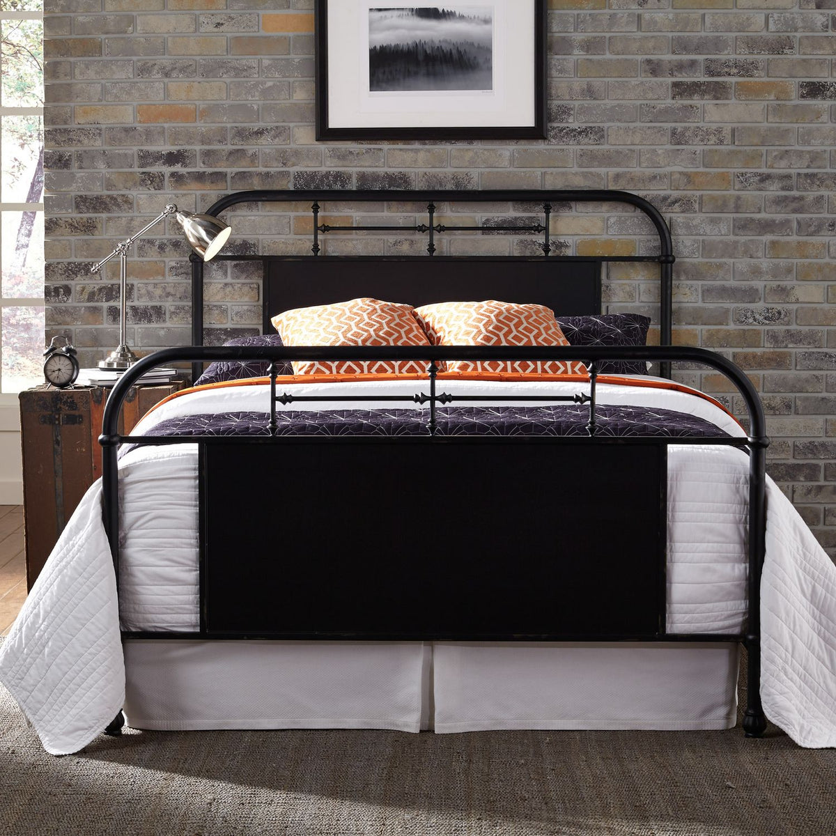 179-BR13HFR-B - Queen Metal Bed - Black - Liberty Furniture
