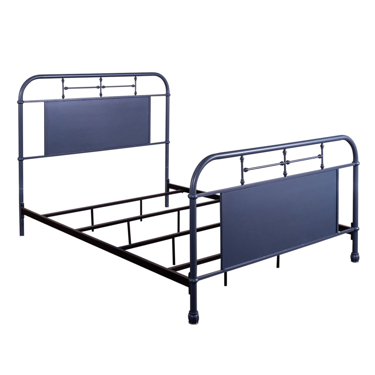 179-BR13HFR-N - Queen Metal Bed- Navy - Liberty Furniture