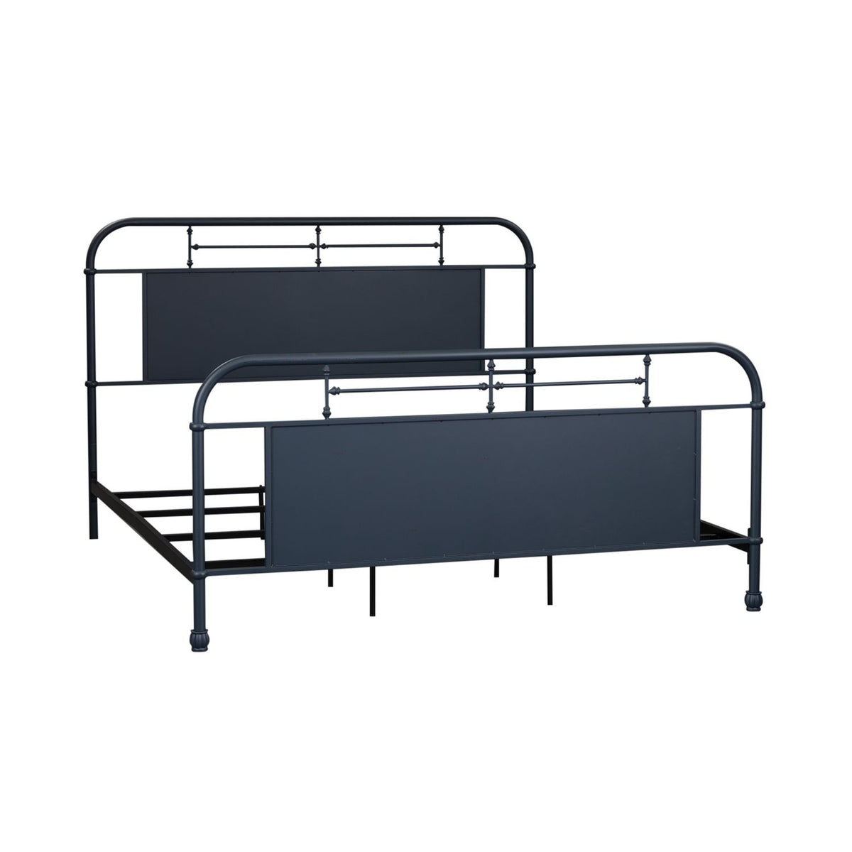 179-BR15HFR-N - King Metal Bed- Navy - Liberty Furniture