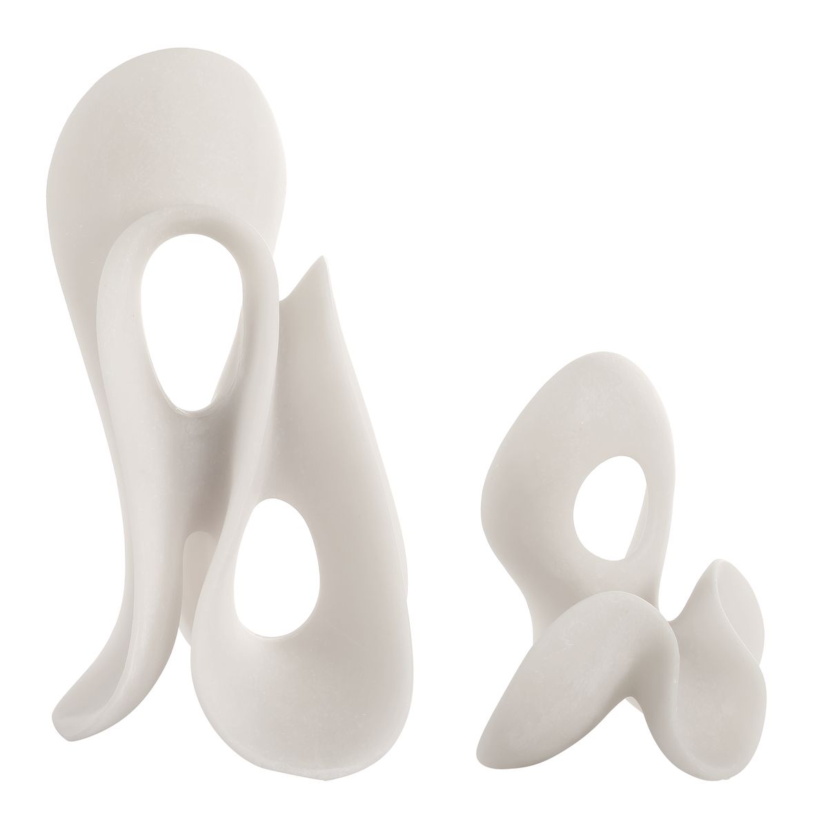 Silent Wave Indoor-Outdoor Sculptures, S/2