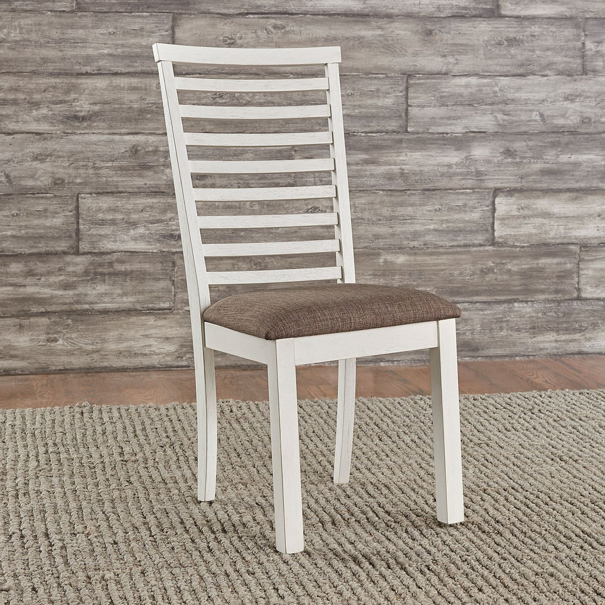 182-C2001S - Uph Ladder Back Side Chair (RTA) - Liberty Furniture