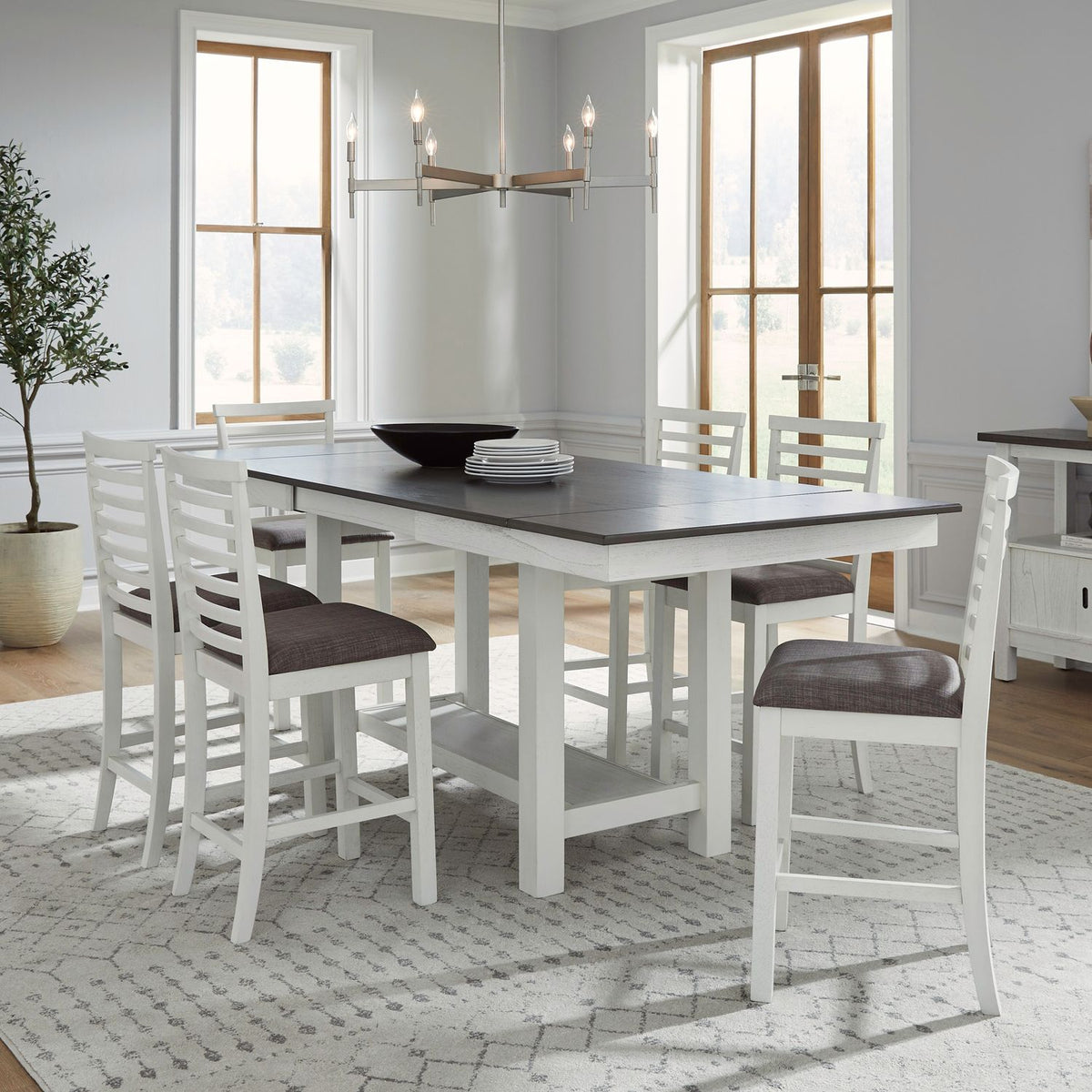 182-CD-7GTRS - 7 Piece Gathering Trestle Table - Liberty Furniture