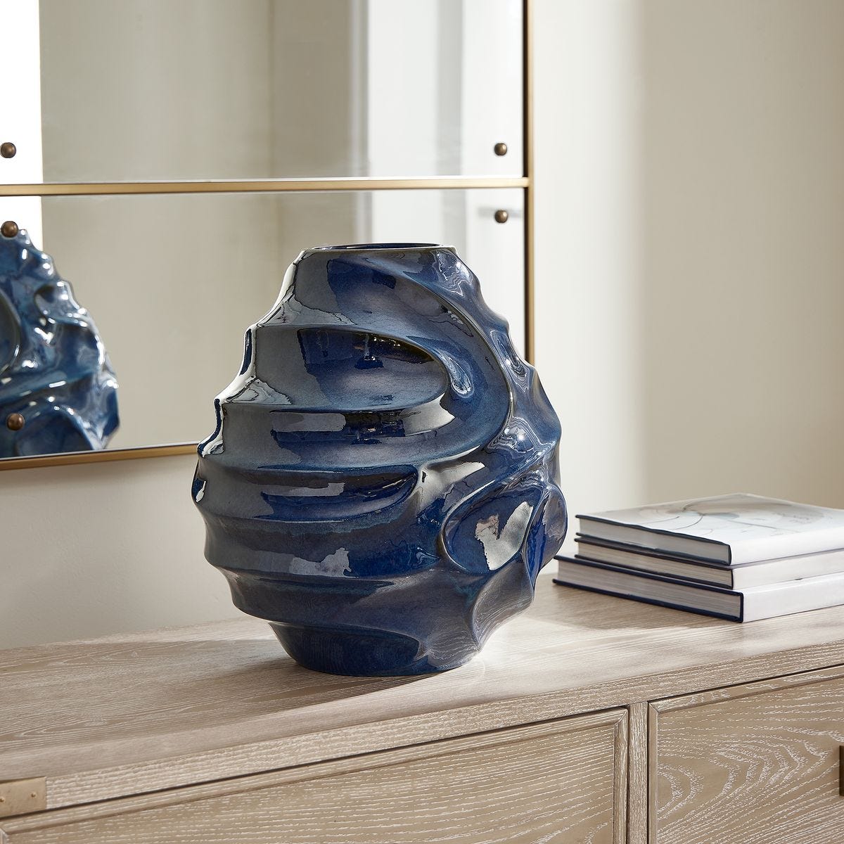 Helix Swirl Indoor-Outdoor Vase