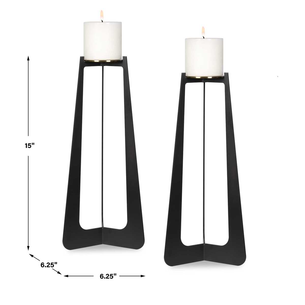 Columnar Candleholders, S/2