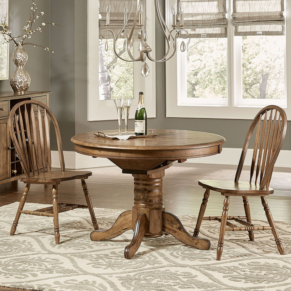 186-CD-3ROS - 3 Piece Round Table Set - Liberty Furniture