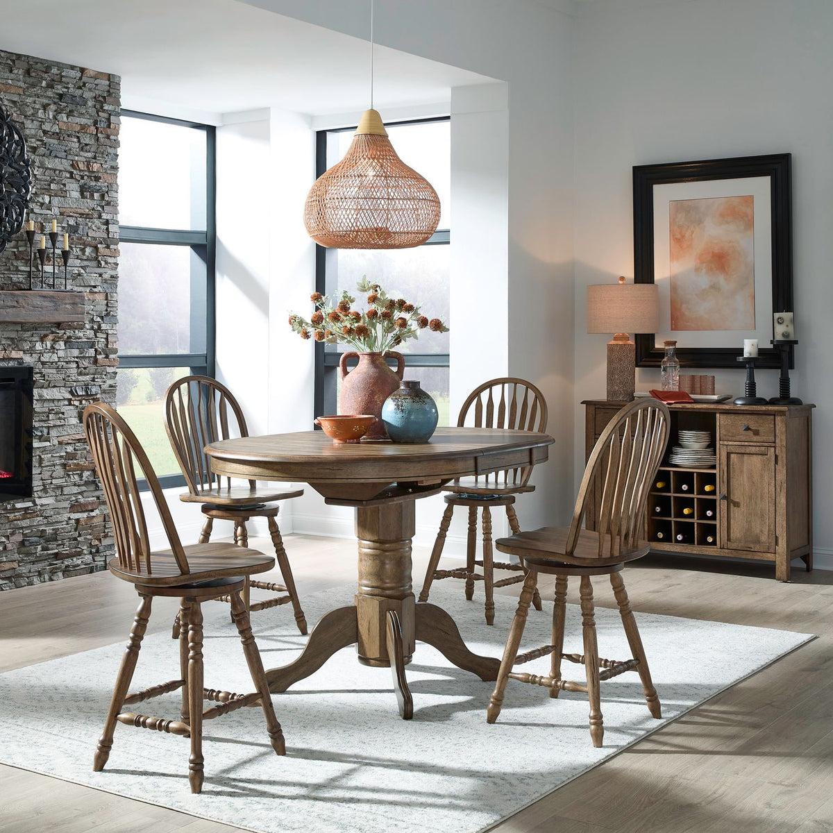 186-CD-5GTS - 5 Piece Gathering Table Set - Liberty Furniture