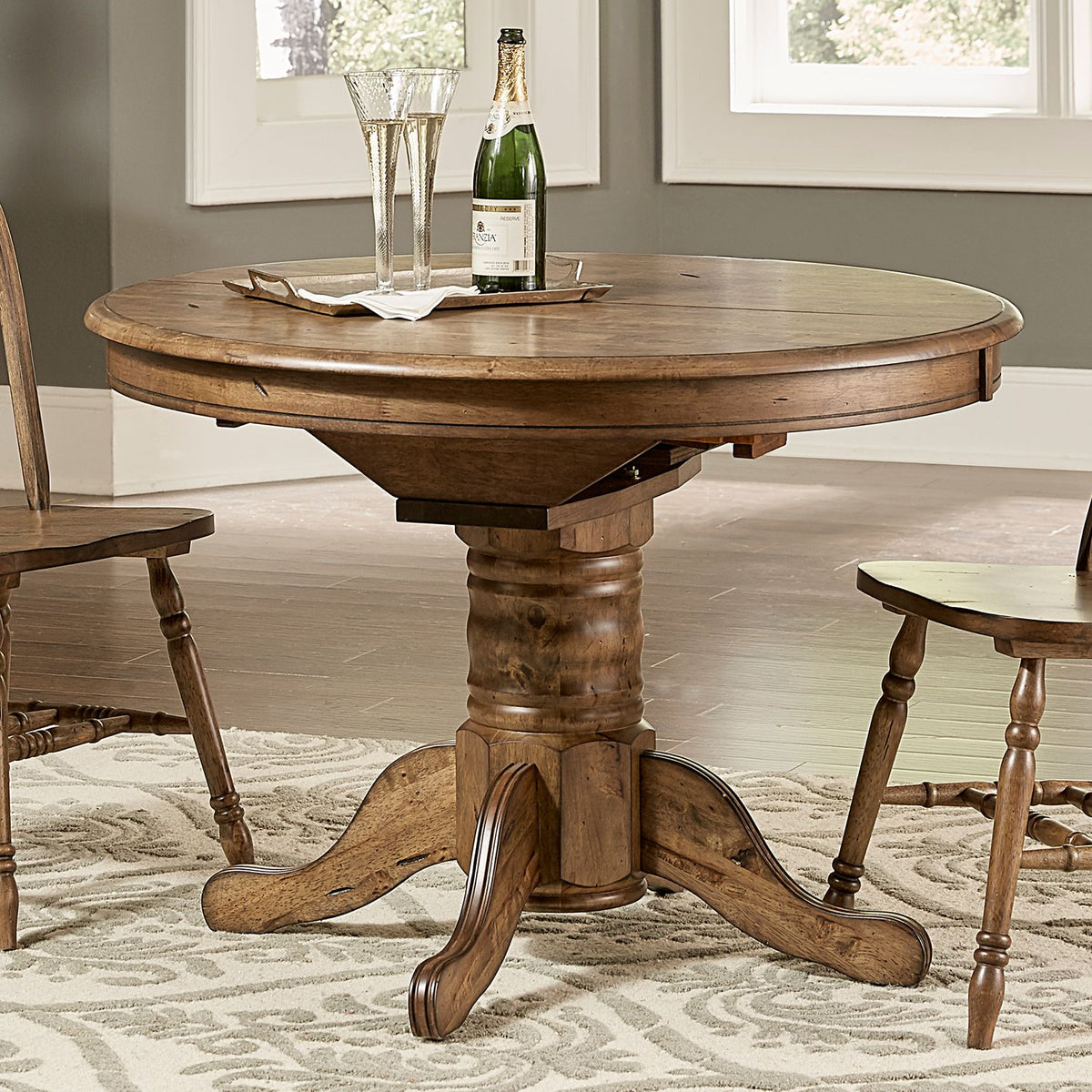 186-T4257 - Oval Pedestal Table Top - Liberty Furniture