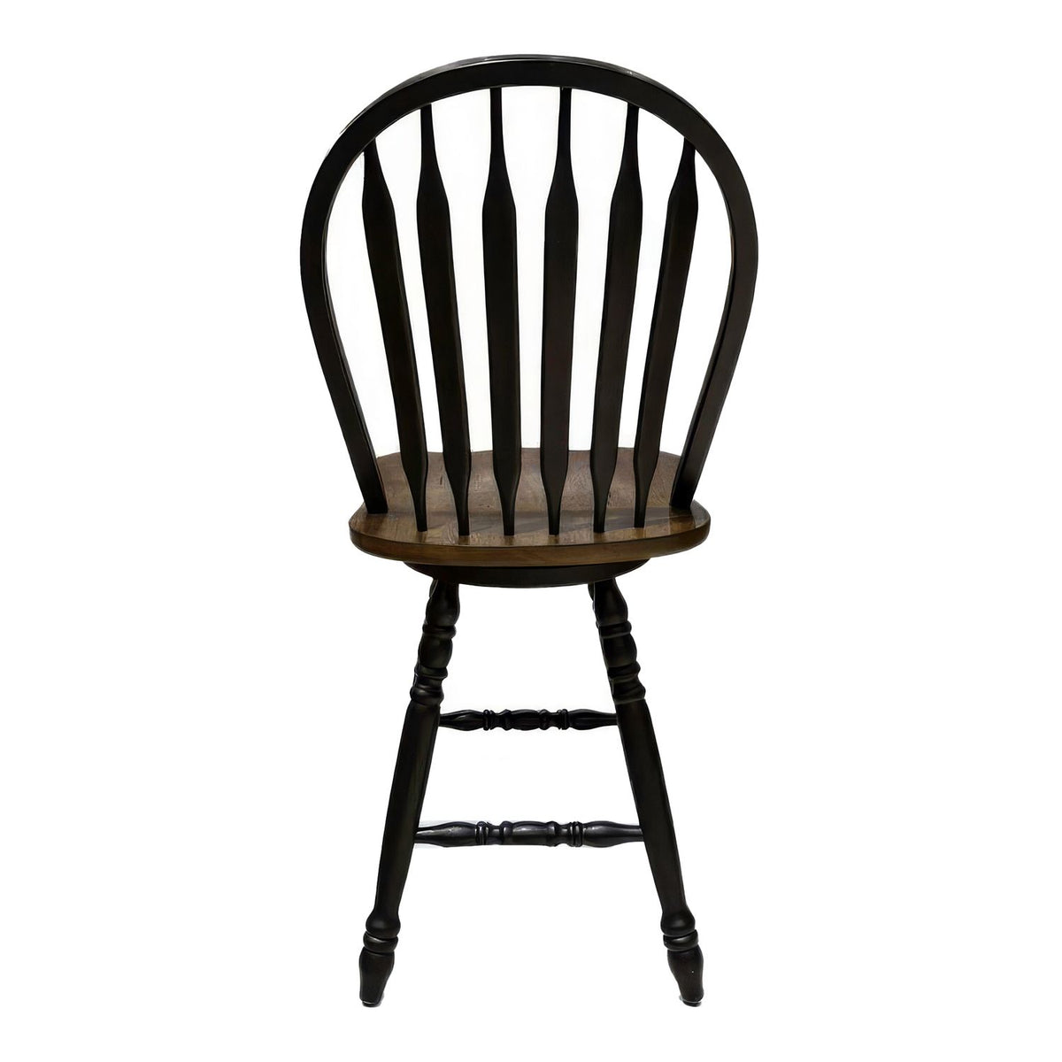186B-B100324 - Windsor Swivel Counter Chair - Black - Liberty Furniture