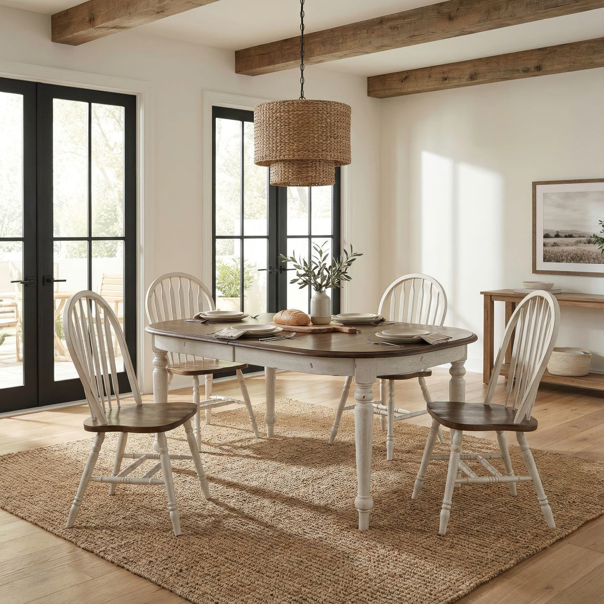 186W-CD-5LTS - 5 Piece Leg Table Set - Liberty Furniture