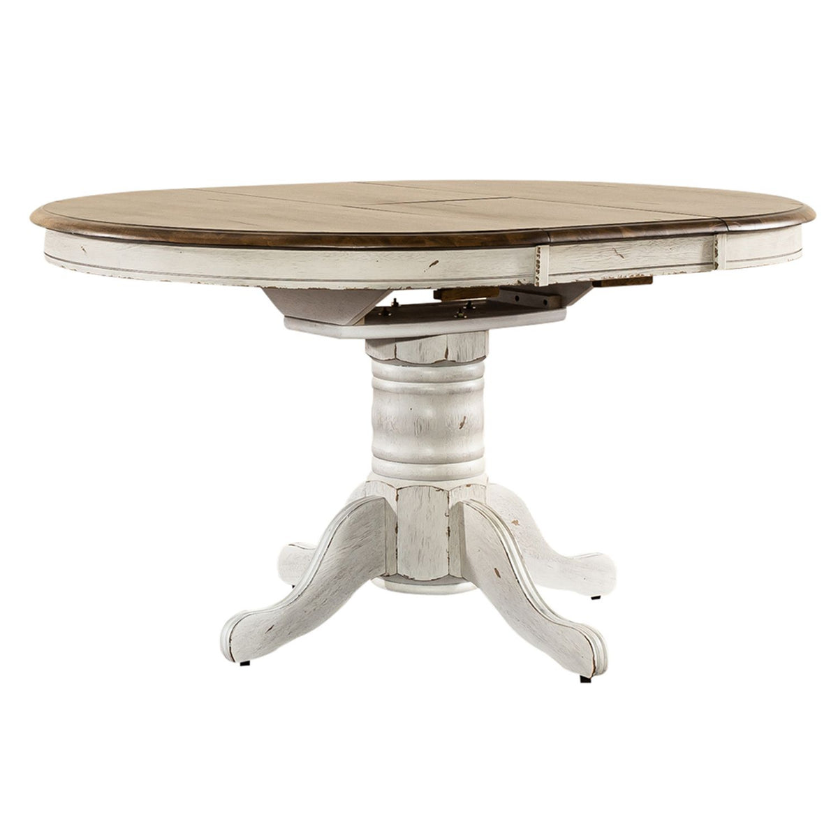186W-CD-5PDS - 5 Piece Pedestal Table Set- White - Liberty Furniture