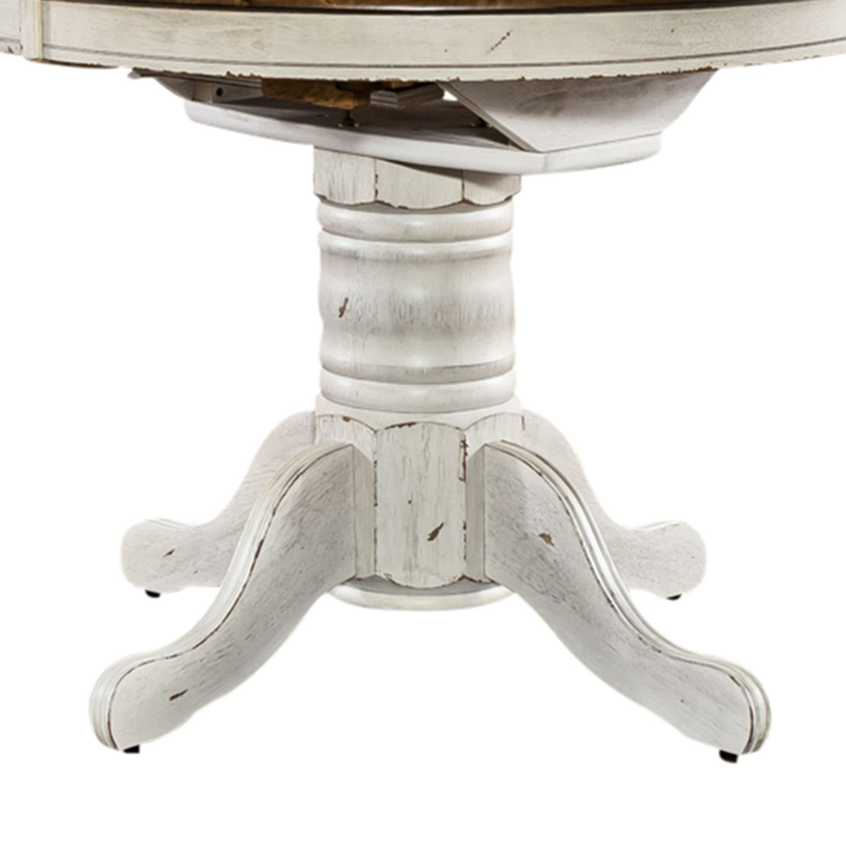 186W-P4257 - Oval Pedestal Table Base- White - Liberty Furniture