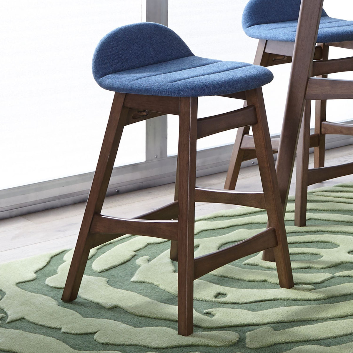 198-B650124-BU - 24 Inch Counter Chair - Blue (RTA) - Liberty Furniture
